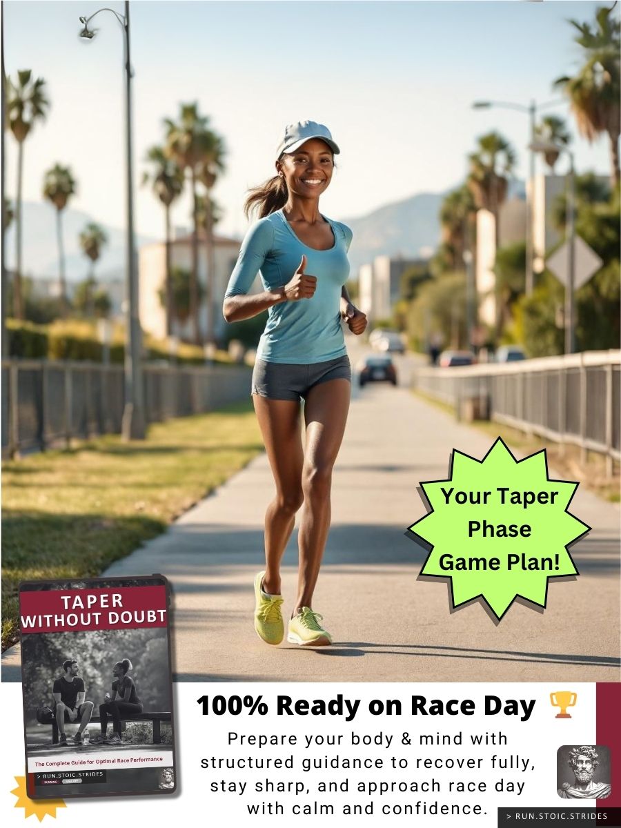 Unlock your race-day potential with 'Taper Without Doubt' — the complete tapering guide to help you stay sharp, stress-free, and ready to perform.