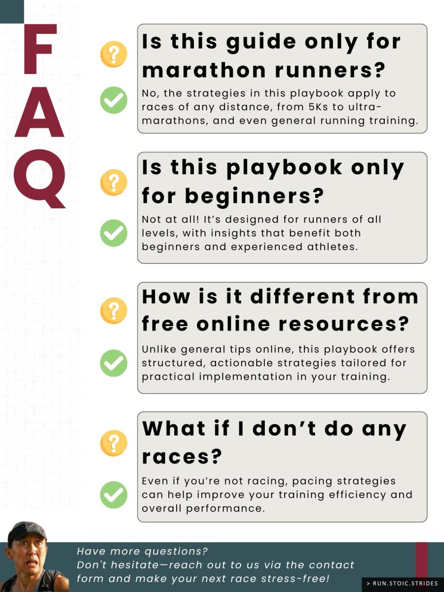 ⏱️ Pacing Strategies for Your Race - [PDF version] - Run.Stoic.Strides