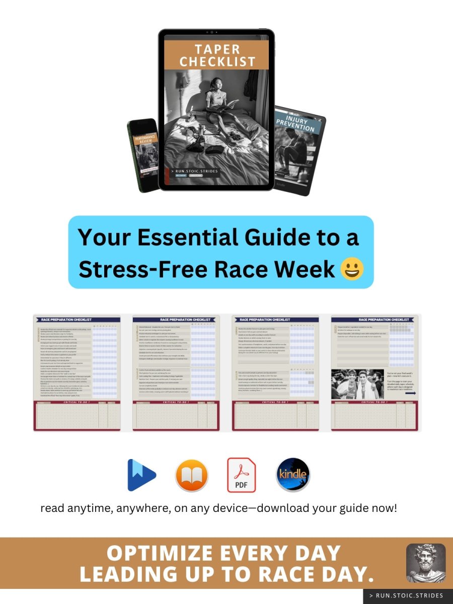 ✅ Race Preparation Checklist during Taper - [PDF version] - Run.Stoic.Strides
